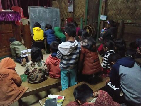 Children Camp on 22/1/2018 at K. Munpi Village.