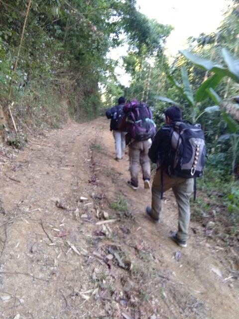 Way to K.Munpi village Children Camp.